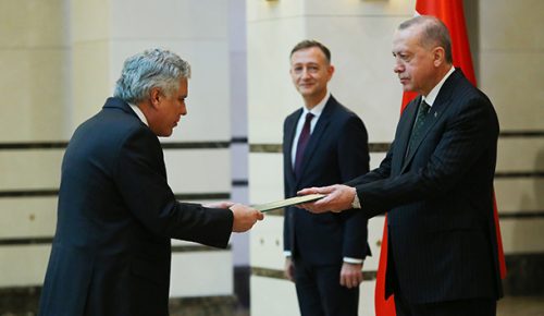 Cumhurbaşkanı Erdoğan, Brezilya Büyükelçisini kabul etti